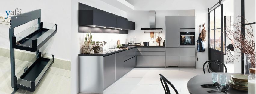 Premium Glass and Chrome Finish Pull Outs