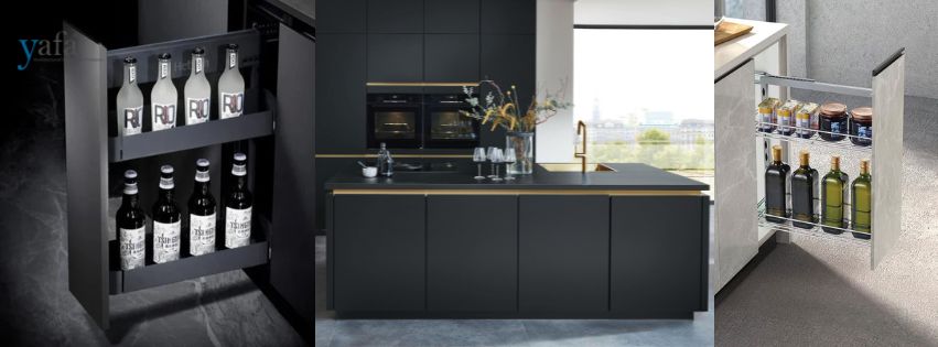 Two-Tier Bottle Pull Out with Soft-Close Slides